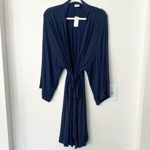 Soma Navy Blue Women’s Short Robe L/XL. NWT